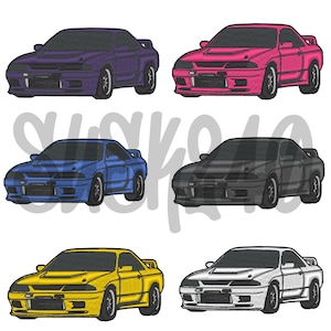 R32 Nissan Skyline Embroidery File Digital File Only W/Freebies PES File