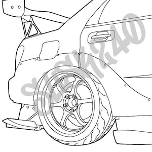 Subie Ver. 1  SVG, Car Outline, Car Clipart, Vehicle SVG, Car PNG, Cricut Silhouette Cut Files, Instant Download, png, dxf, eps, jpeg