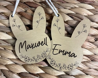 Custom Engraved Easter Basket Tags