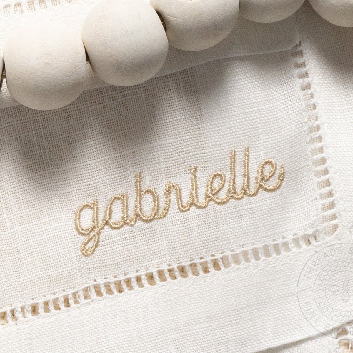 Embroidered Cocktail Napkins - Set of 6