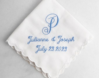 Custom Wedding Handkerchief for Bride | Threads & Honey