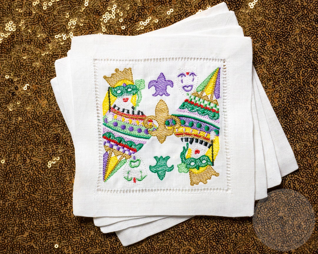 mardi gras brand paper napkins