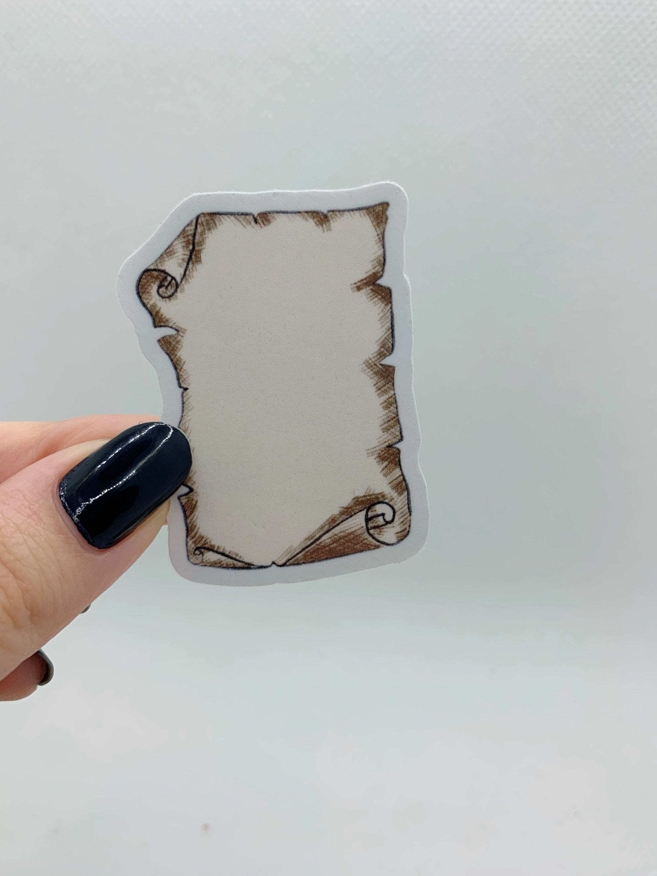 Parchment Scroll Sticker Dnd Scroll Old Paper Sticker Tabletop Etsy