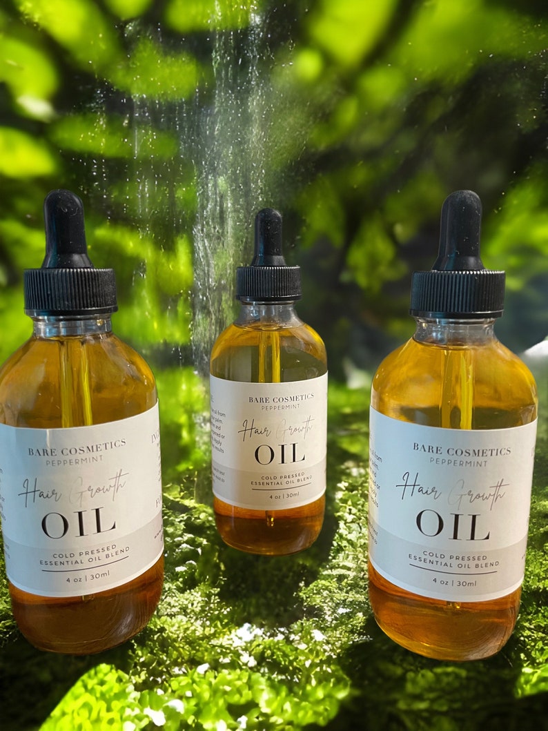 Peppermint Hair Growth Oil Blend made With Haitian Black Etsy Australia
