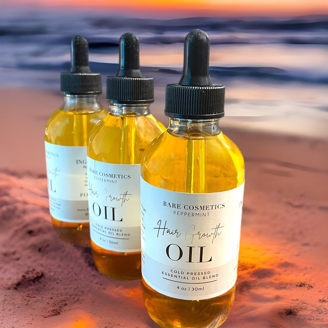 Peppermint Hair Growth Oil Blend made With Haitian Black Etsy Australia