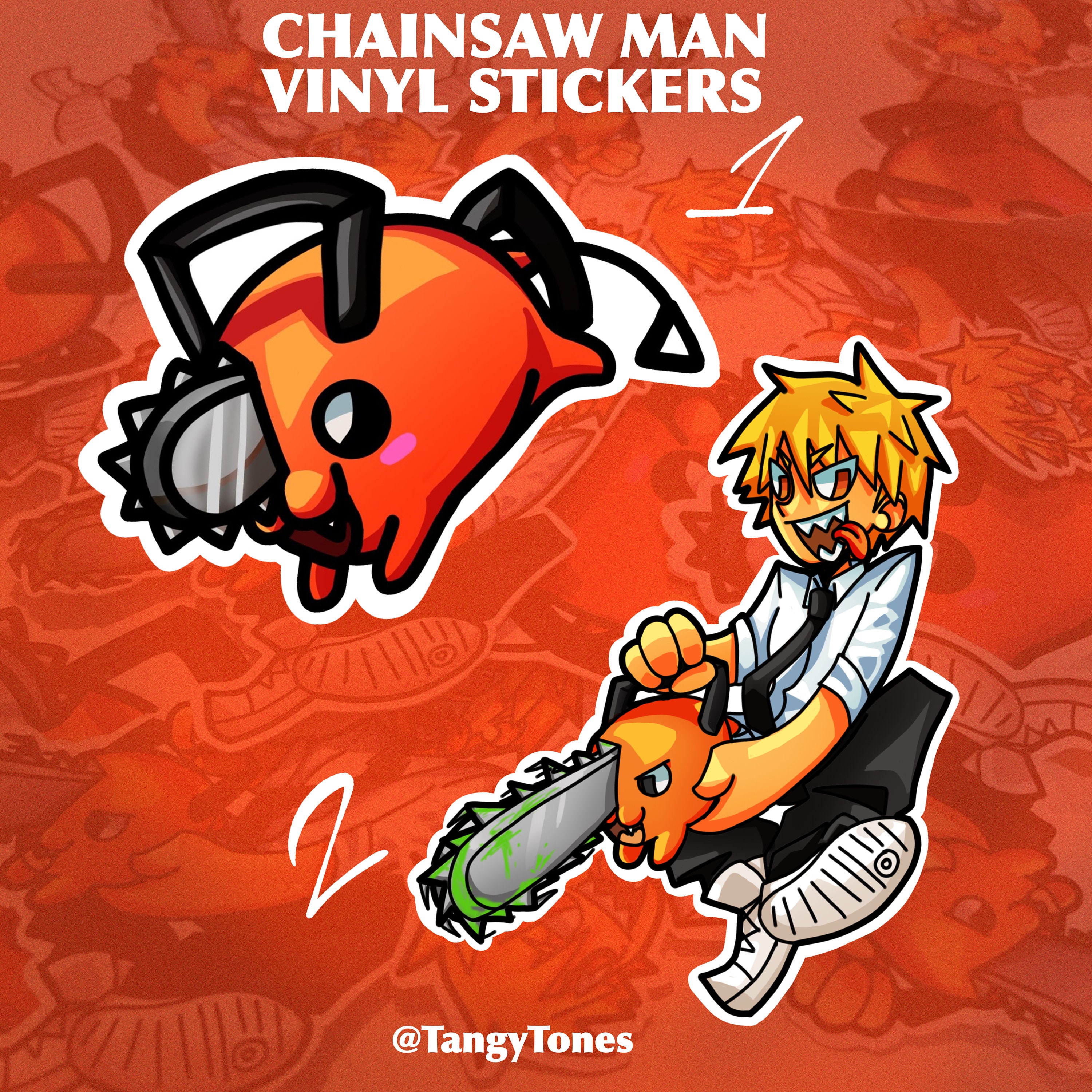 Reze Chainsaw Man Anime Weatherproof Sticker 6 Car Decal