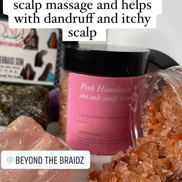 Pink Himalayan sea salt scalp scrub