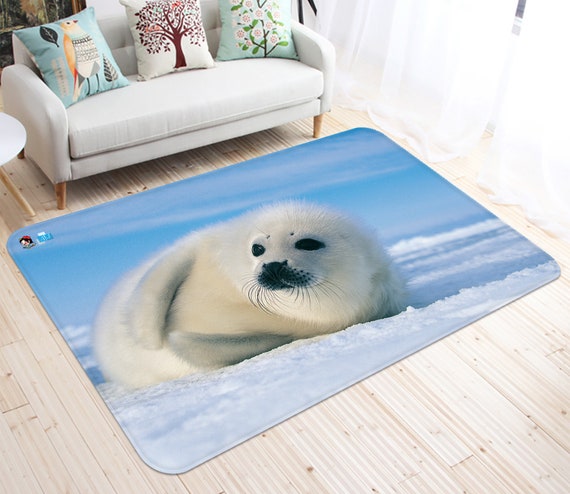 3D Cute Seal Animal FR077 Floor Non Slip Rug Room Mat Round - Etsy 3D Cute Seal Animal FR077 Floor Non Slip Rug Room Mat Round - Etsy