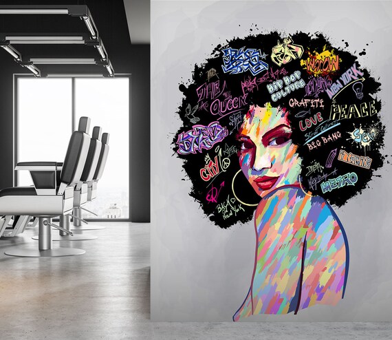 3D Funny Exploding Head FFA3464 Salon Removable Wallpaper Self - Etsy 3D Funny Exploding Head FFA3464 Salon Removable Wallpaper Self - Etsy
