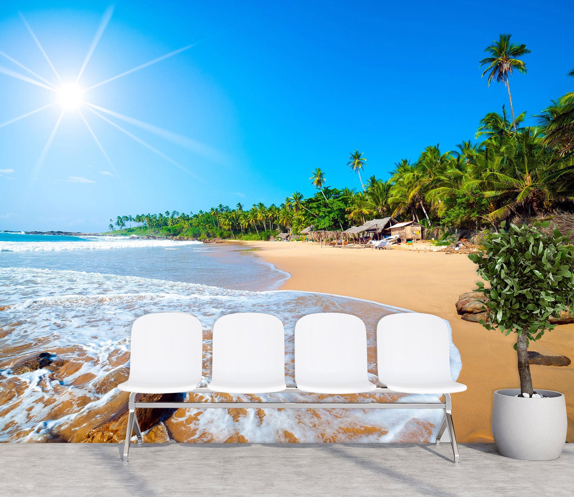 3D Sunny Day Sea Beach FFA3724 Clinic Removable Wallpaper Self - Etsy 3D Sunny Day Sea Beach FFA3724 Clinic Removable Wallpaper Self - Etsy