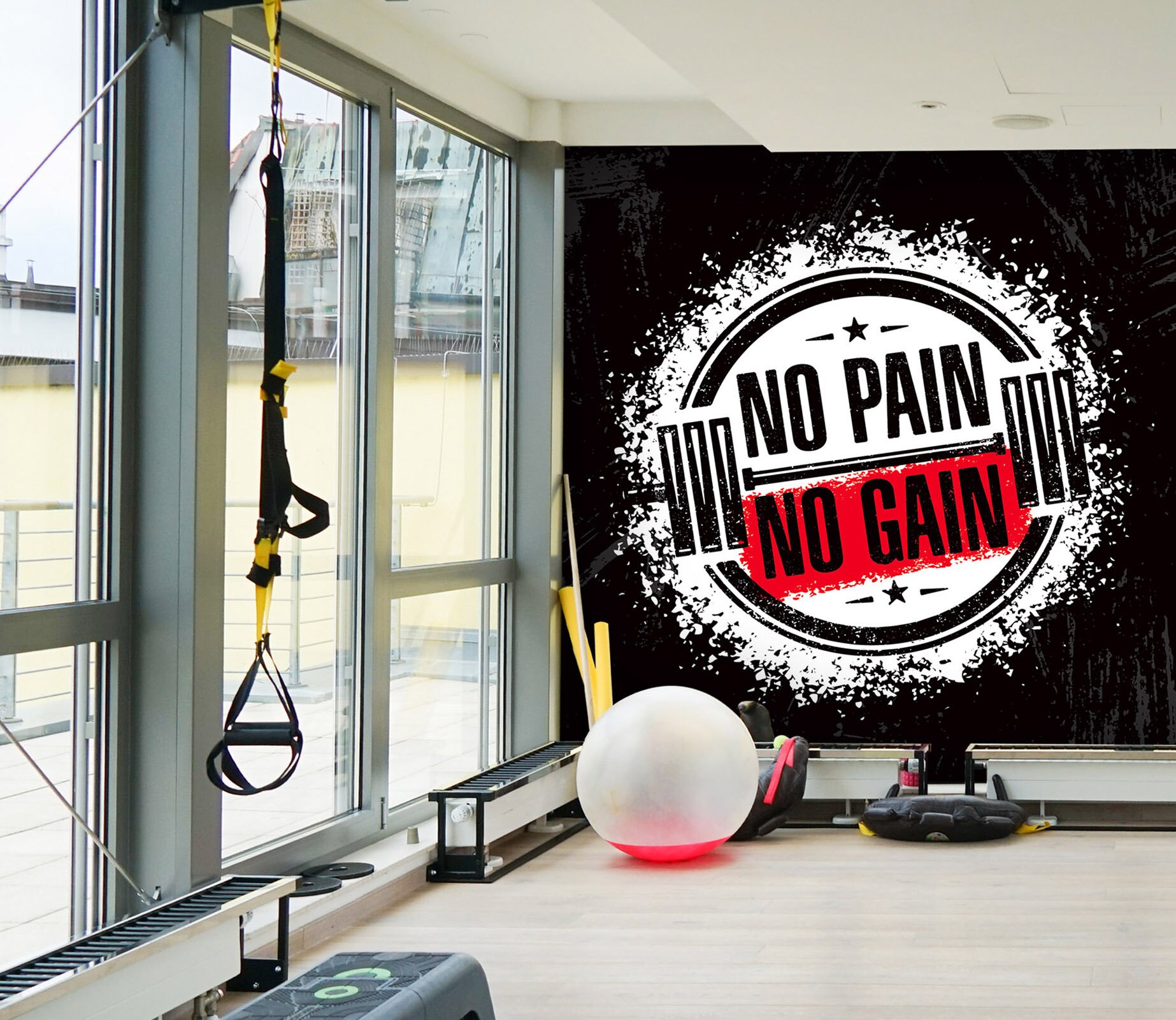3D No Pain No Gain FFA4646 Gym Removable Wallpaper Self - Etsy 3D No Pain No Gain FFA4646 Gym Removable Wallpaper Self - Etsy