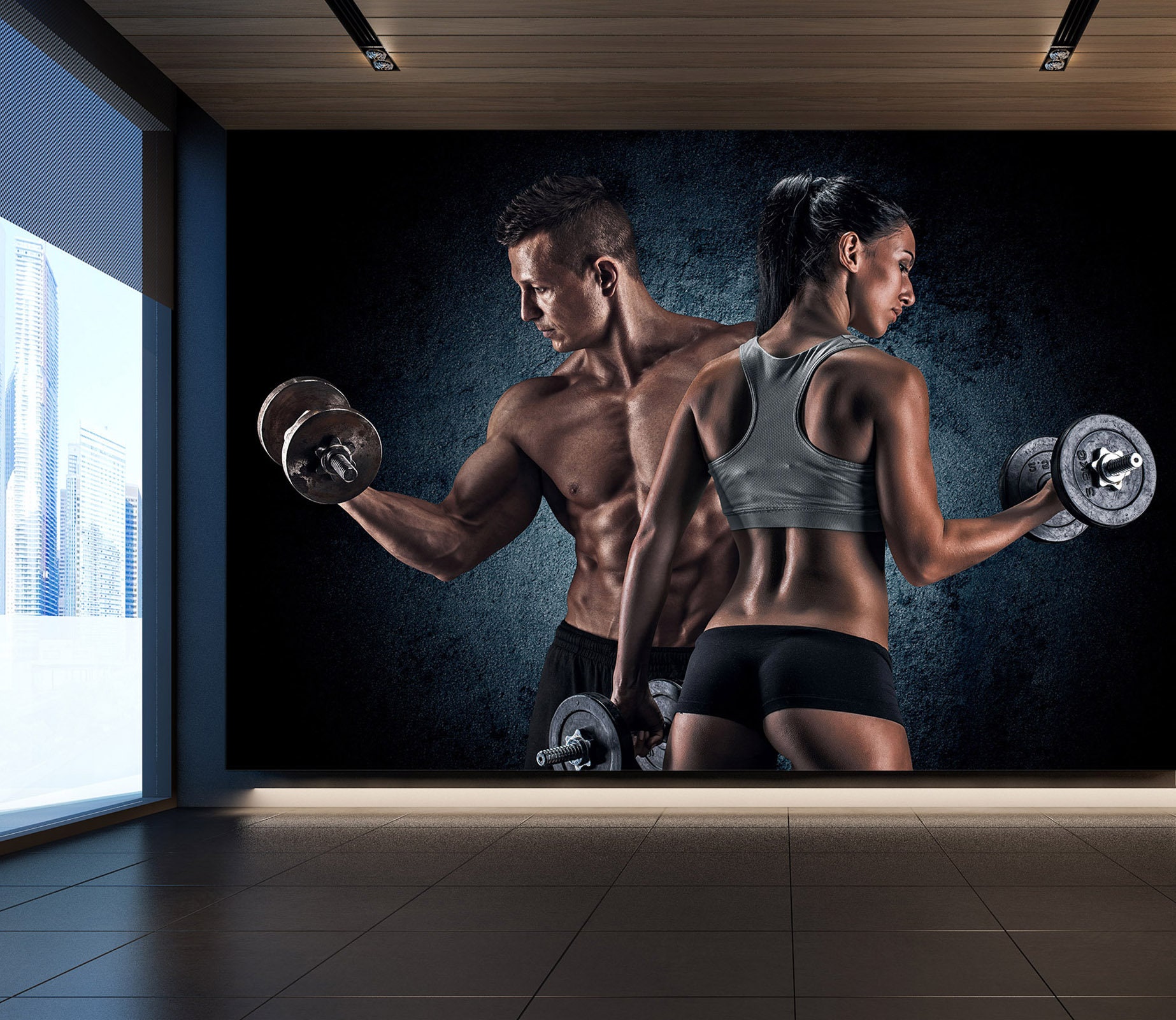 3D Flame Boxing 5180 Gym Sports Wallpaper Mural Self Adhesive Peel and  Stick Wall Sticker Wall Decoration Removable Workout Training Romy