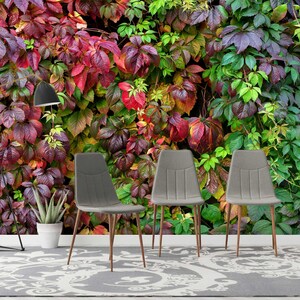 3D Glamour Purple Leaves FFA2528 Carta da parati rimovibile Carta da parati autoadesiva Carta da parati Extra Large Peel & Stick Wallpaper Wallpaper Mural