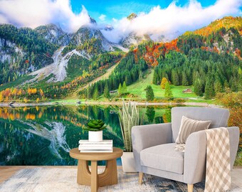 Papier Peint Panoramique 3D Forêt De Montagne - Luna 24 - R1841