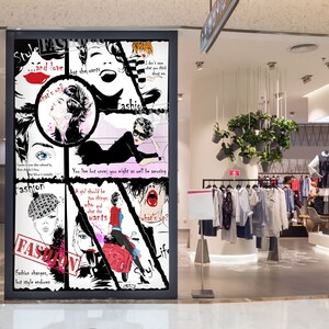 3D Elegante Donna Glamour FFA3497 Retail Carta da parati rimovibile Carta da parati autoadesiva Carta da parati Extra Large Peel & Stick Wallpaper Wallpaper Mural