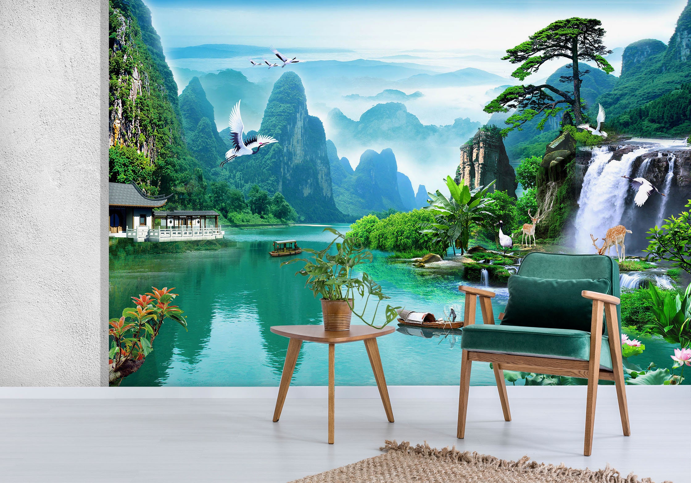 3D Peaceful Landscape Life FFA4097 Removable Wallpaper Self - Etsy 3D Peaceful Landscape Life FFA4097 Removable Wallpaper Self - Etsy