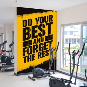 3D Best Fitness FFA7417 Palestra Carta da parati rimovibile Carta da parati autoadesiva Carta da parati Extra Large Peel & Stick Wallpaper Wallpaper Mural