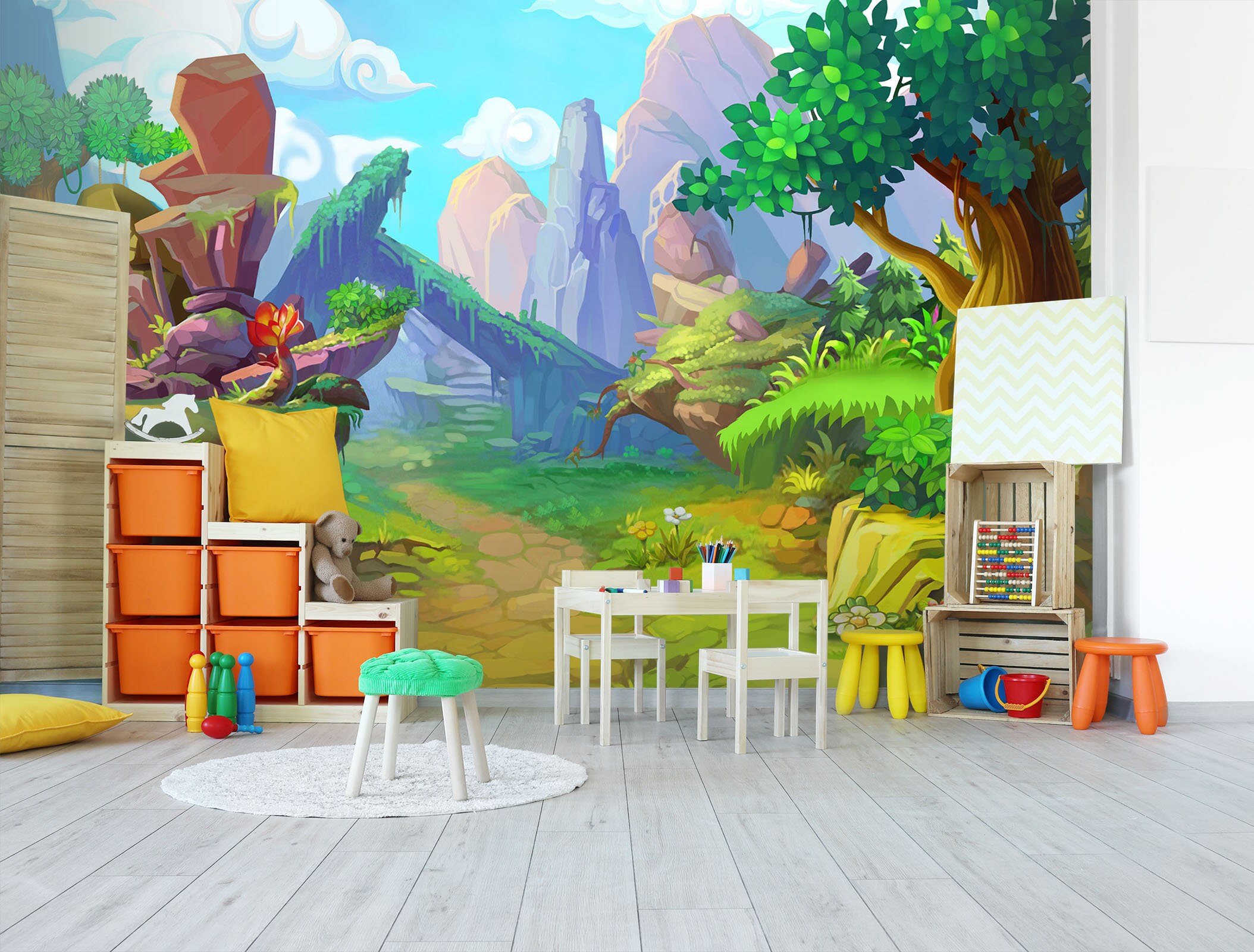 3D Funny Cartoon Nature FFA3660 Play Center Removable - Etsy 3D Funny Cartoon Nature FFA3660 Play Center Removable - Etsy