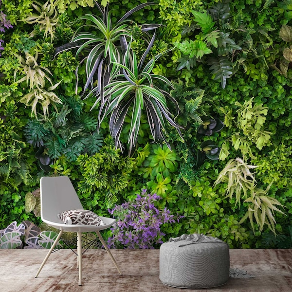 3D Green Plant Leaves FFA2536 Removable Wallpaper Self Adhesive Wallpaper Extra Large Peel & Stick Wallpaper Wallpaper Mural