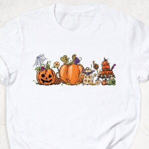 Halloween Vibes Women Tshirt, Pumpkin Halloween Theme Shirt, Spooky Season Pumpkin Tee, Horror Things Halloween Tees, Halloween Party Shirts