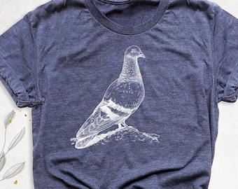 Pigeon Shirt, Cool Bird Shirt, Birding Shirt, Pigeon Racing Shirt, Bird Lover Shirts, Pigeon Birthday Gift, Bird T-Shirt, Girls Pigeon Shirt