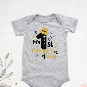 My First Father&#39;s Day Onesie, 1st Father&#39;s Day Baby Bodysuit, New Dad Gifts Tshirt, Newborn Father&#39;s Day Apparel, Happy Father&#39;s Day Onesie