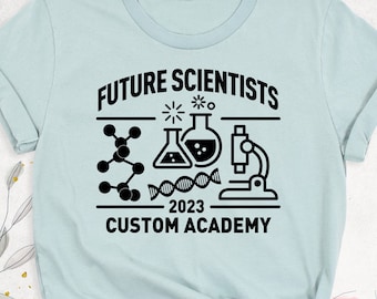Future Scientist Shirt, Custom Science Academy Shirt, Science Kids Shirt, 2024 Science Fair Shirt, Chemistry Biology Tee,Science Competition