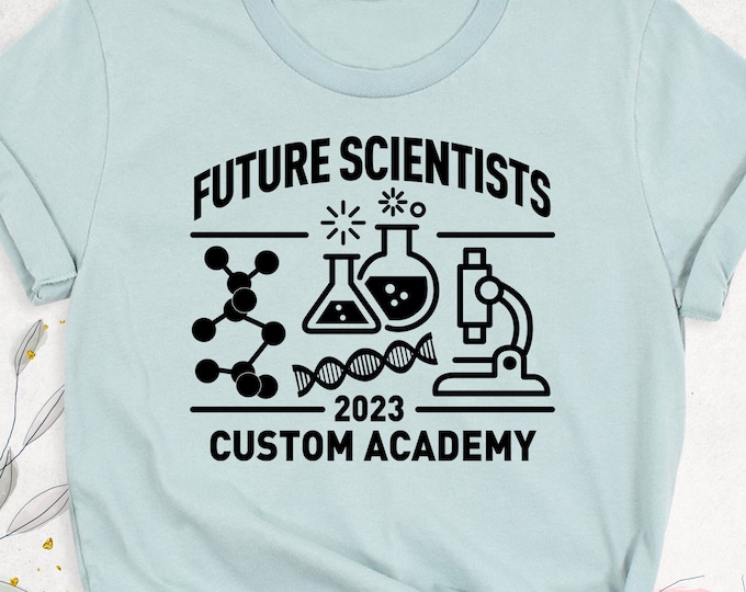 Future Scientist Shirt, Custom Science Academy Shirt, Science Kids Shirt, 2023 Science Fair Shirt, Chemistry Biology Tee,Science Competition