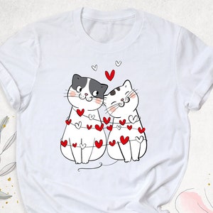 Cat Love Shirt, Valentines Cat Shirt, Cat Mom Shirt, My Cat Is My Valentine Shirt, Best Friend Tee, Gift for Cat Owner, Valentine Love Shirt