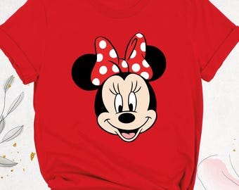 Disney Minnie Mouse Shirt Disneyland Trip Women Tshirt Minnie Disney Vacation Tee Disneyworld Kids Shirts, Girls Trip Disney Minnie Shirt