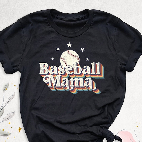 Baseball Mom Shirt, Baseball Lover Women Tshirt, Baseball Mama Shirt, Game Day Outfit, Gift For Baseball Mom Tee, Baseball Season Mom Shirts