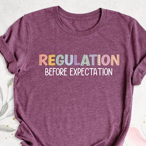 Regulation Before Expectation Shirt, Autism Shirt, Special Education Teacher Shirt, Autism Acceptance Tee, Neurodivergent Shirt, Sensory Tee