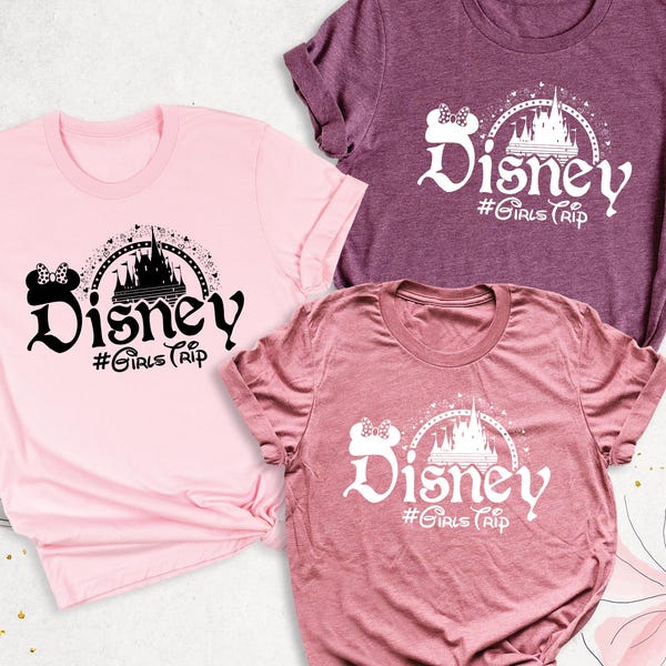 Disney Girls Trip Shirt, Matching Women Disney Vacation Shirt, 2026 Disney Bestie Shirt, Minnie Disneyland Shirt, Disney Girls Cruise Shirt