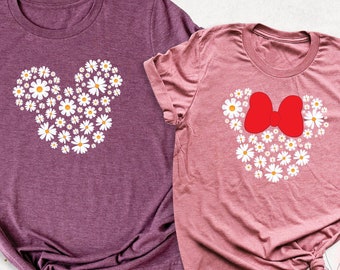 Flower Mickey Ear Shirt, Disney Spring Shirt, Floral Disney Shirt, Disney Girls Trip Shirt, Daisy Shirt, Disney Women Shirt, Garden Festival