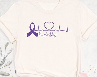 Epilepsy Awareness Month Shirt, In November We Wear Purple Shirt, Epilepsy Warrior Gift Shirt, Epilepsy Support Shirt, Purple Ribbon T-Shirt