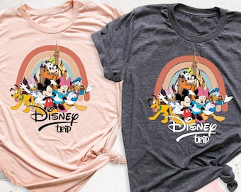 Retro Disney World Shirt, Mickey And Friends Shirt, Disney Trip Shirts, Magic Kingdom Shirt, Disney Family Shirts, Disneyland Vacation Shirt