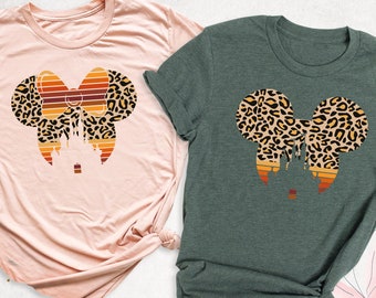 Disney Shirt, Minnie Castle Shirt, Disneyworld Shirts, Disney Vacation Shirt, Mickey Ear, Disney Family Matching Shirt, Disney Leopard Shirt