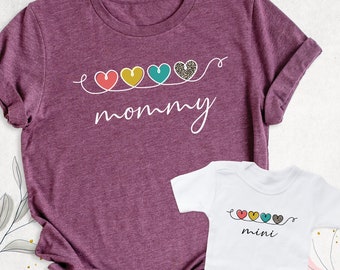 Mommy and Me Shirts, Mothers Day Shirt, Matching Mama Mini Outfits, Mother Daughter Shirt, Baby Shower Shirt, New Mom Gift, Valentines Shirt
