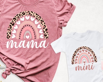 rainbow mama mini shirt, mom and baby outfit, mommy and me, mom matching shirt, mother day gifts, new baby gift, baby shower gift, Mom gifts