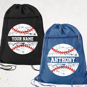 Custom Name Baseball Player Bag Backpack, Baseball Fan Backbag, Baseball Gym Bag, Baseball Team Bag, Basketball Lover Gift Bag, Sports Bag