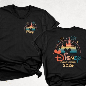 2026 Disney Family Vacation Two Sided Shirt by TrendyBuddyClothing