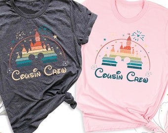 Disney Cousin Crew Shirt, Custom Disney Trip Shirt, Matching Disneyland Tshirt, Disney Castle Shirt, Disney Cousin Vacation Tee, Cousins Tee