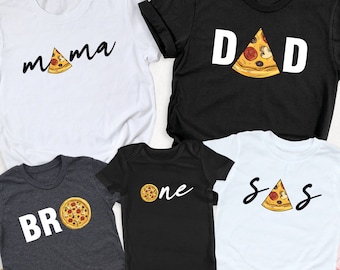 Pizza Family Shirts, Family Matching Pizza Night Shirt, Pizza Birthday Party Shirt, Pizza Slice Mom Dad Bro Sister Shirt,Pizza Baby Bodysuit