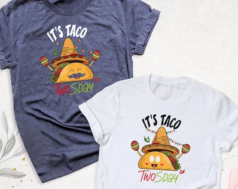 Taco Family Birthday Shirt, Twosday Birthday Party Shirt, 2nd Birthday Kids Shirt, Matching Fiesta Birthday Shirts, Mexican Birthday Outfits