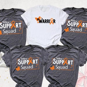 Multiple Sclerosis MS Support Squad Shirt, Custom Orange Ribbon Shirt, MS Team Awareness Shirt,  Warrior Shirt, Multiple Sclerosis Group Tee