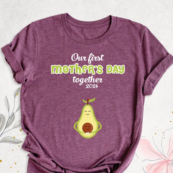 Our First Mother's Day Pregnancy Shirt, Mamacado Tshirt, Funny Mother's Day Maternity Shirt, Baby Announcement Tee, Avocado Mama Baby Outfit