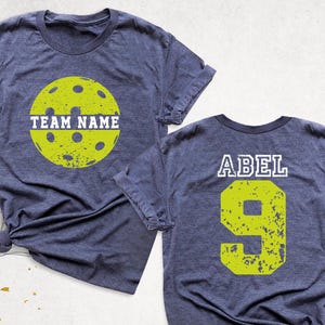 Custom Pickleball Shirt, Name and Number Pickleball Team Shirt, Game Day Pickleball Shirt, Pickleball Player Shirt, Pickleball Mom Gift Tee