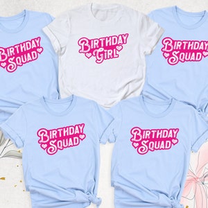 Birthday Girl Shirt, Matching Birthday Squad Shirt, Birthday Party Shirt, Girls Birthday Crew Shirt, Birthday Team Tee Family Birthday Shirt