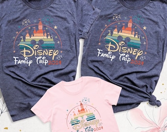 Disney Family Shirt, Matching Disneyland Shirt, Disney Trip Shirts 2024, Family Vacation Disneyworld Tshirt, Custom Disney Castle Outfits