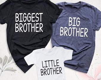 Matching Brother Shirt, Big Bro Kids Shirt, Little Brother Shirt, Big Brother T-Shirt, Sibling Hospital Outfits, New Baby Announcement Shirt